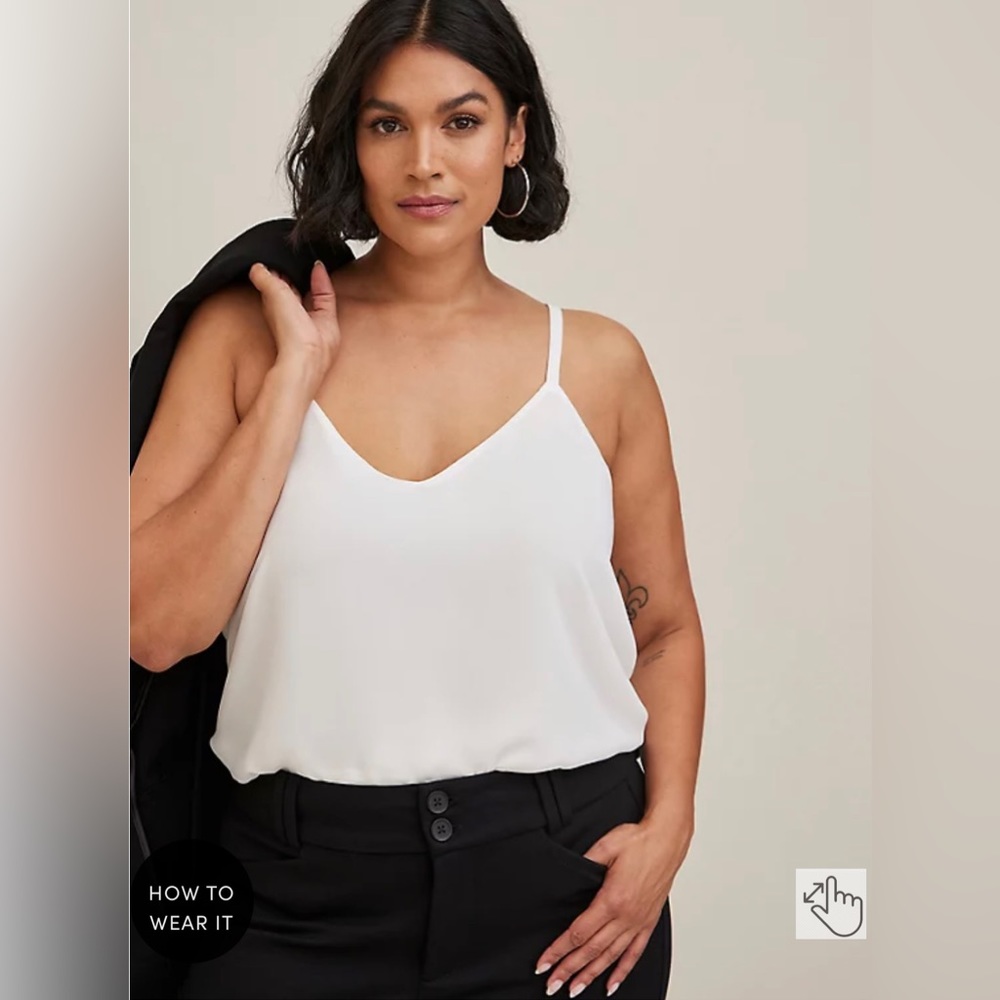 SOPHIE CHIFFON SWING CAMI-White